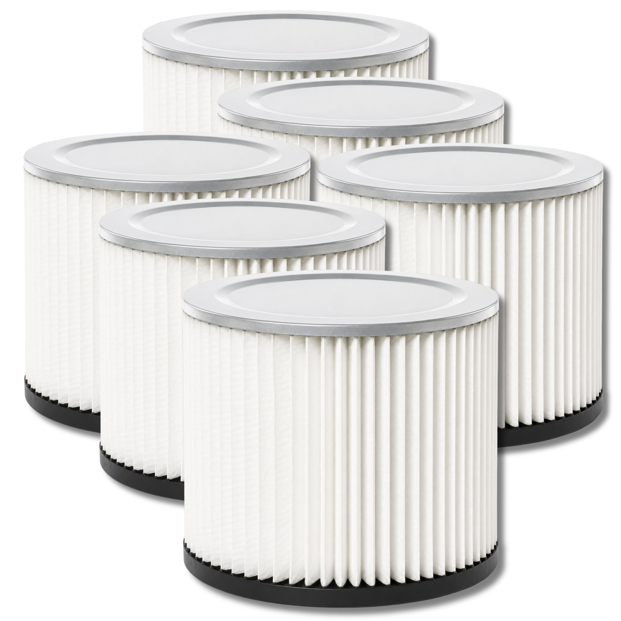 The Better Bundle 6-Pack VF2007 Cartridge Filter Compatible with Shop-Vac 90304 - VacBagsUSA